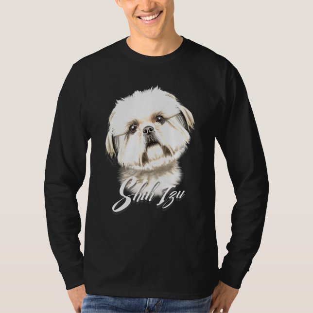 Camiseta Furry Shih Tzu Cachorro Sério (Frente)