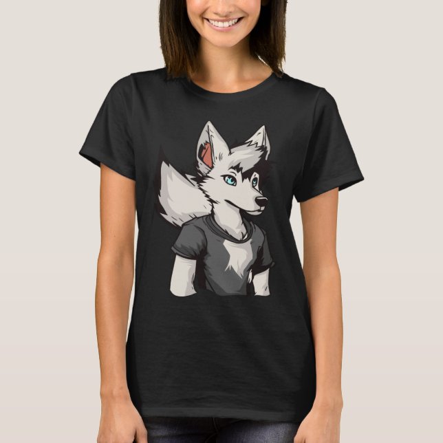Camiseta Fursona Cosplay  Furries Furry Fandom (Frente)