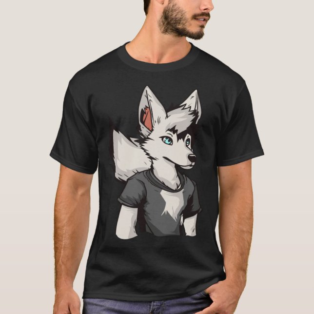 Camiseta Fursona Cosplay  Furries Furry Fandom (Frente)