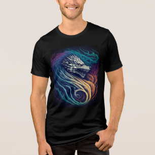 Camiseta Fury Dragon Vibrant: Cores Negrito, Design Epic"