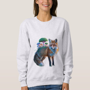 Camiseta Fusão da Floresta da Raposa – Arte Surreal da Natu