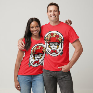 Camiseta "Fusão de Arte de Grafite: Teto de Estilo Japonês"