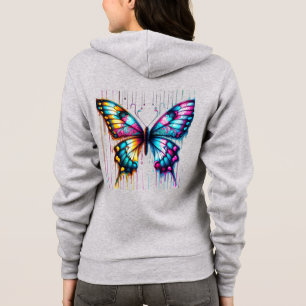 Camiseta Fusão de Cores Eetéreas: Uma Borboleta Dançando En