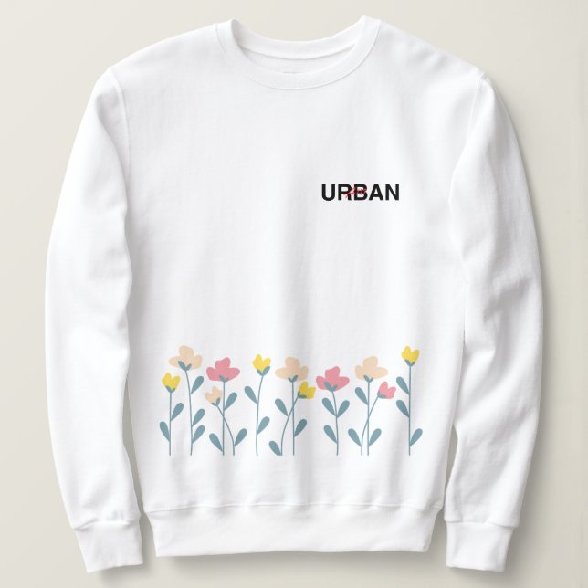 Camiseta Fusão de Flora e Design Urbana (Frente do Design)