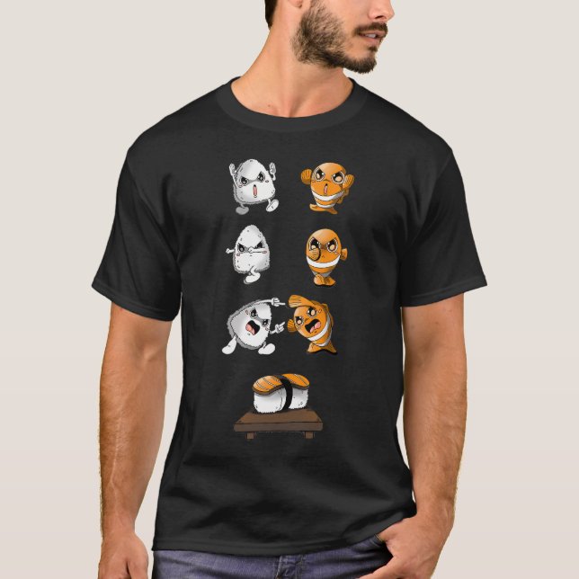 Camiseta Fusão de sushi (Frente)