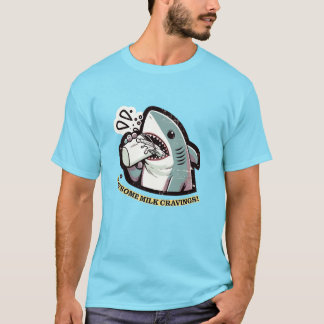 Camiseta Fusão de tubarão-leite - "Cordas de leite gástrica