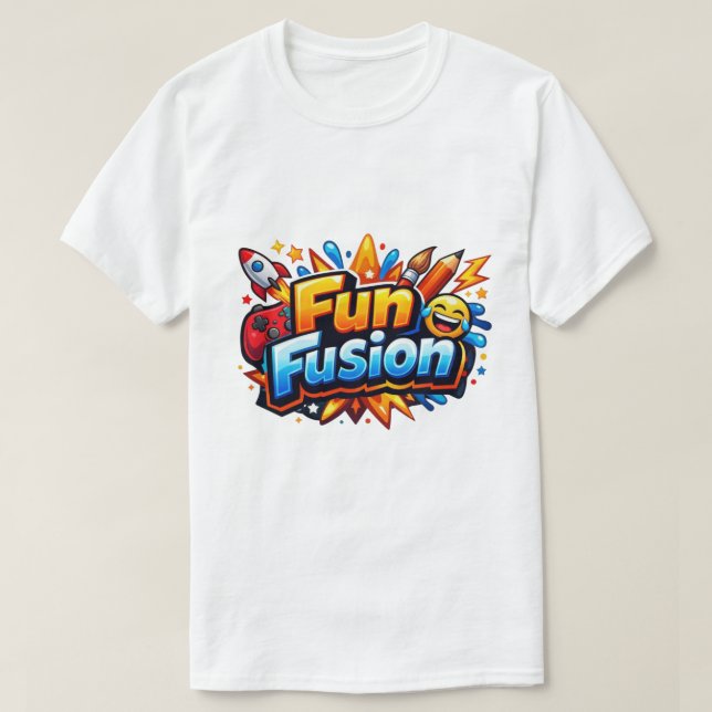 Camiseta Fusão Divertida  (Frente do Design)