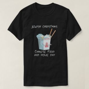 Camiseta Fusão festiva Comida chinesa de Natal judaica
