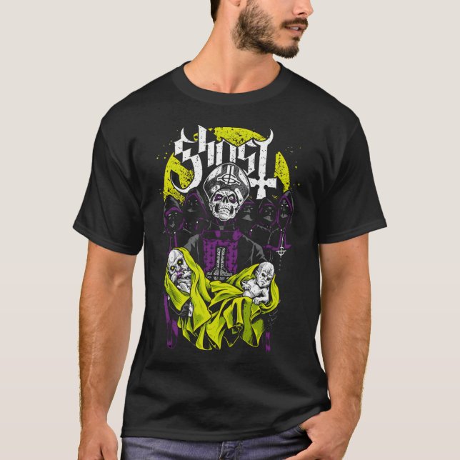 Camiseta Fusão Floral dos Sonhos da Banda Ghost (Frente)