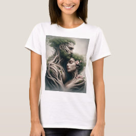 Camiseta fusão homem e natureza