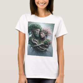 Camiseta fusão homem e natureza