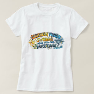 Camiseta Fusão Sulista Furacão Ensolarado Sassy Tropical