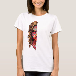 Camiseta Fusão Theyyam-Kathakali - Expressões Negrito de Ke