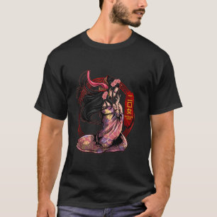 Camiseta Futakuchi Onna Monstro Yokai Mitologia Japonesa An
