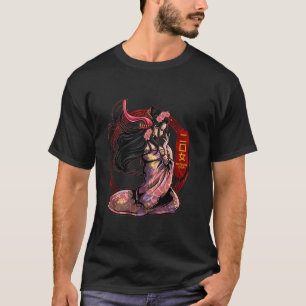 Camiseta Futakuchi Onna Monstro Yokai Mitologia Japonesa An