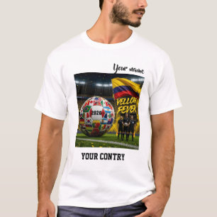 Camiseta Futebol 2026 futebol Colômbia Nome personalizado p