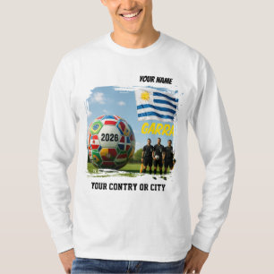 Camiseta Futebol 2026 futebol Uruguai Nome Personalizado pa
