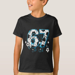 Camiseta Futebol 67 Seis Sete 6 7 Engraçado 6-7 Meme Drip M