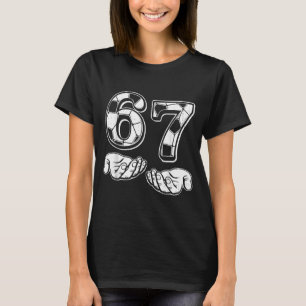 Camiseta Futebol 67 Seis Sete 6 7 Engraçado Gen Alpha Meme