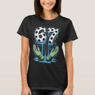 Camiseta Futebol 67 Seis Sete Divertido 6 7 Meme Gotejament