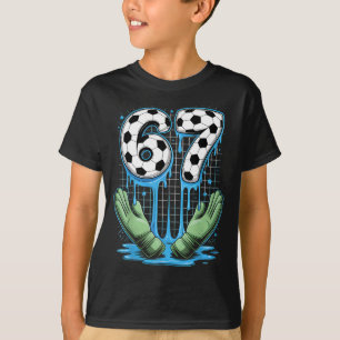 Camiseta Futebol 67 Seis Sete Divertido 6 7 Meme Gotejament