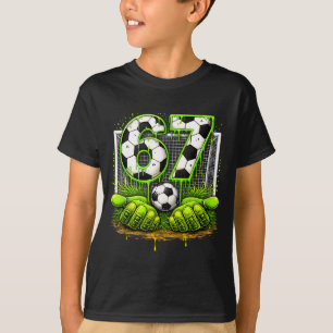 Camiseta Futebol 67 Seis Sete Meme Divertido Gen Alpha Drip