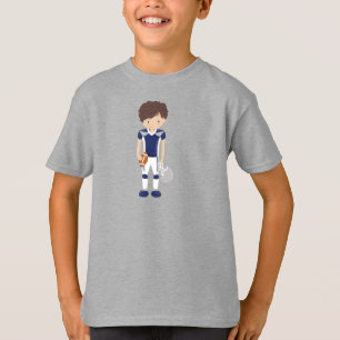 Camiseta Futebol americano, Cabelo castanho, Cute Boy, Rugb