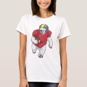 Camiseta Futebol americano de urso polar