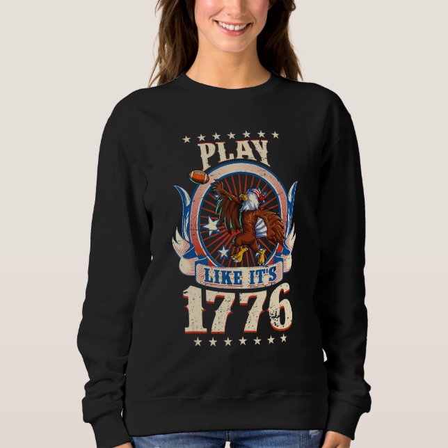 Camiseta Futebol americano Eagle 4 de julho Boys Men Ameri (Frente)