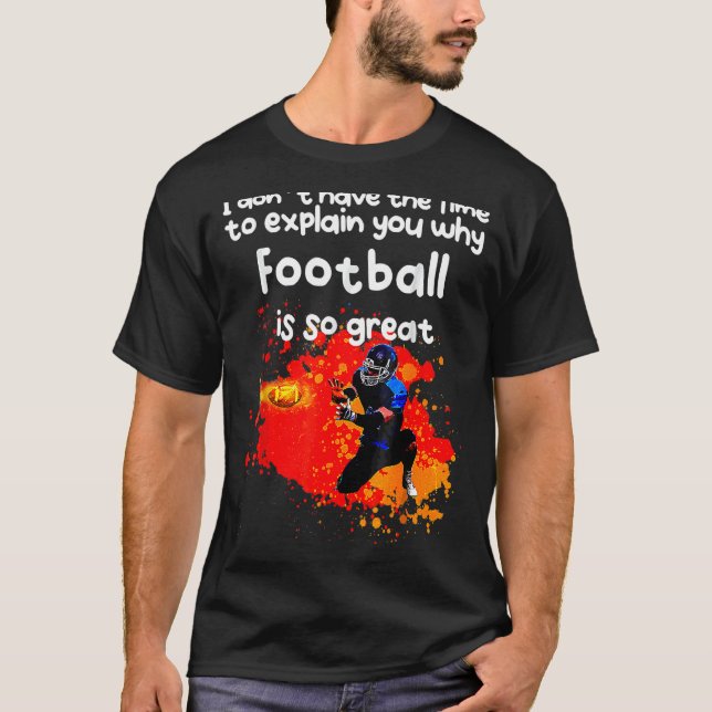 Camiseta Futebol Americano em Fogo (Frente)
