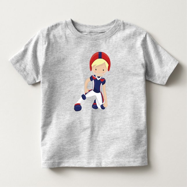 Camiseta Futebol Americano, Garoto Bonito, Cabelo Loiro, Ru (Frente)