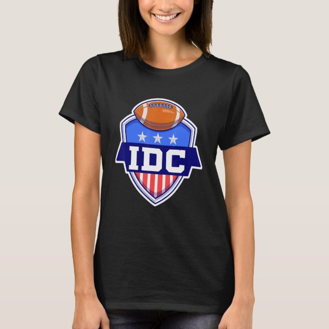 Camiseta Futebol americano IDC não me importa futebol (Frente)