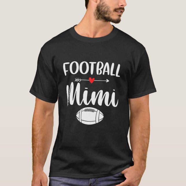 Camiseta Futebol Americano Retroamericano Mimi Engraçado Fu (Frente)
