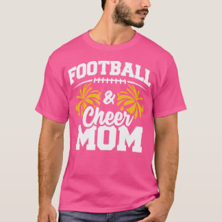 Camiseta Futebol animado Mãe Segundo grau Cheerleader Cheer