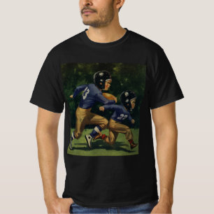 Camiseta Futebol Antigo, Crianças, Meninos Praticando Espor