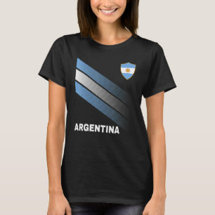 Camiseta Futebol Argentina Bandeira Para Homens No Futebol 