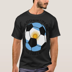 Camiseta Futebol argentino - Bola de futebol - Pr