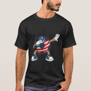 Camiseta Futebol - Bandeira Americana Em 4 De Julho