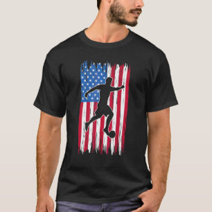 Camiseta Futebol Bandeira Americana Vintage Jogador Time Jo