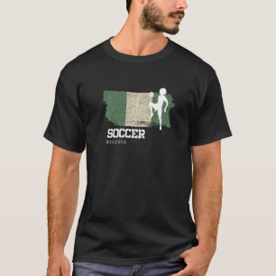 Camiseta Futebol Bandeira da Nigéria Futebol Feminino Futeb