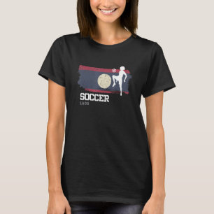 Camiseta Futebol Bandeira do Laos Futebol Feminino Futebol