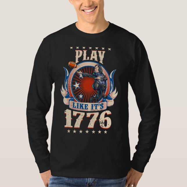 Camiseta Futebol Benjamin Franklin 4 De Julho Meninos Chega (Frente)