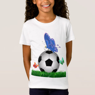 Camiseta Futebol, borboletas