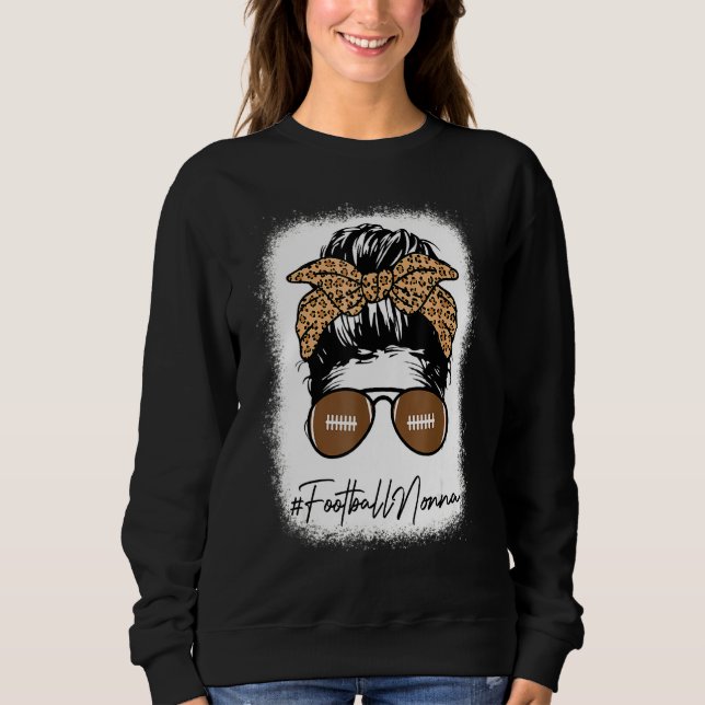 Camiseta Futebol Branqueado de Nonna Life Com Leopard Messy (Frente)