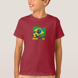 Camiseta Futebol Brasileiro e Bandeira Brasil em Português