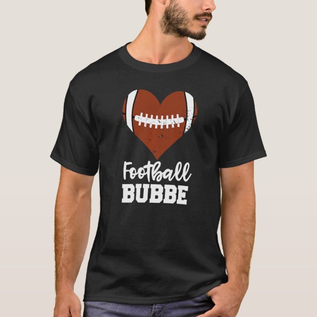 Camiseta Futebol Bubbe Coração de Futebol Vovó Bubbe (Frente)