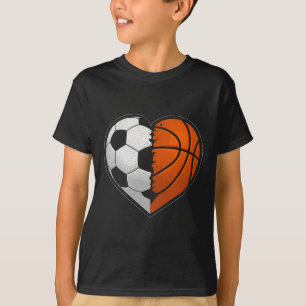 Camiseta Futebol Bysketbyll Byll Coração Amante do Esporte