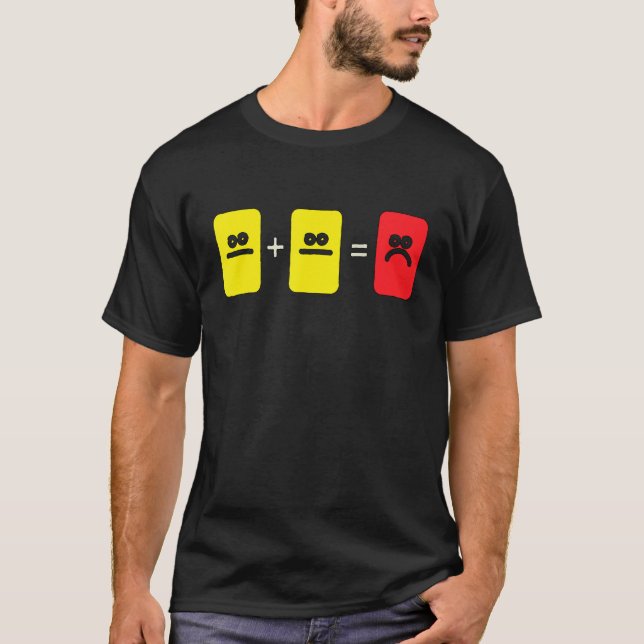 Camiseta Futebol - Cartão vermelho amarelo Referente a espo (Frente)