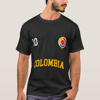 Camiseta Futebol Colômbia nº 10 Bandeira Colombiana Camiset