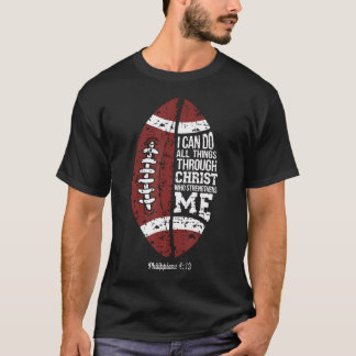 Camiseta Futebol Cristão Posso Fazer Todas as Coisas Religi